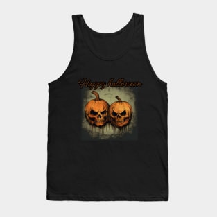 happy halloween, pumpkin Tank Top